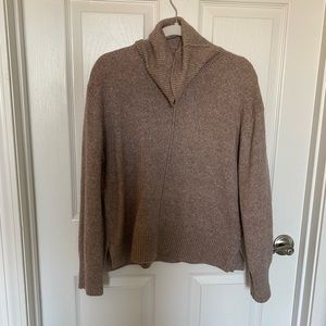 Brown cowl neck Rachel Zoe sweater. Size M.
